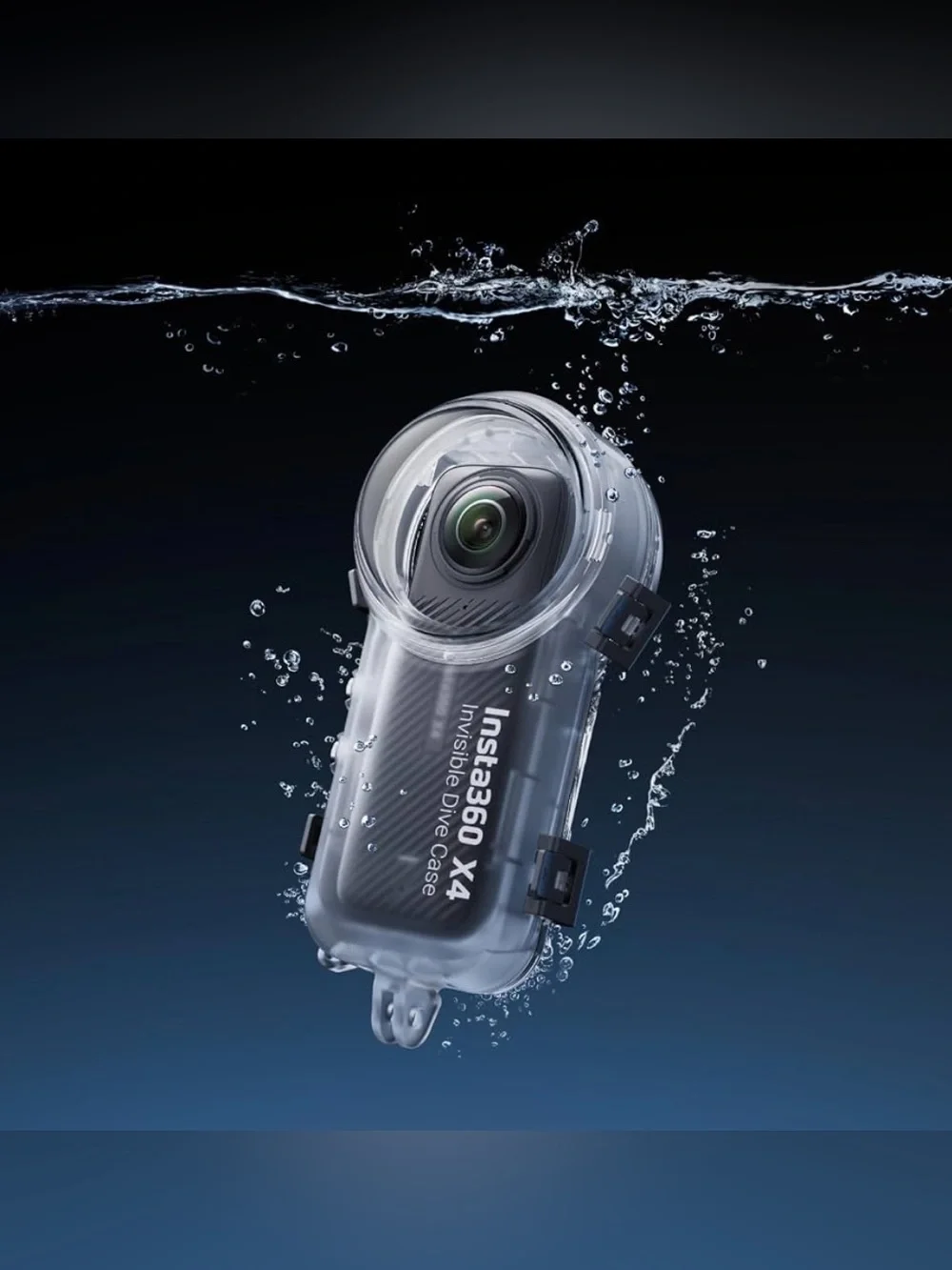 Insta360 X4 Clear Waterproof Dive Case - Transparent Underwater Housing